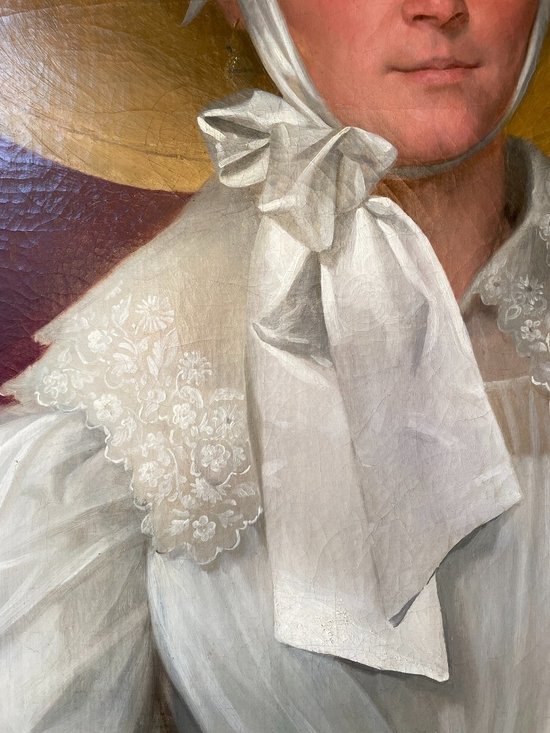 Ritratto estivo: donna con cappello, XIX secolo