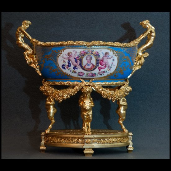 Basin In Sevres Mounted Mid 18th century