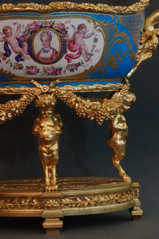 Basin In Sevres Mounted Mid 18th century