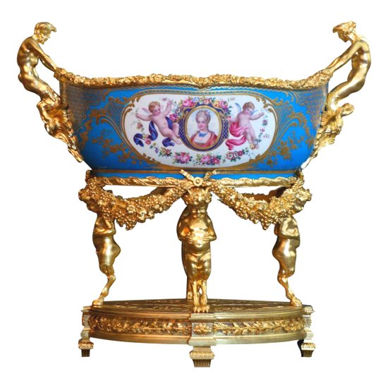 Basin In Sevres Mounted Mid 18th century