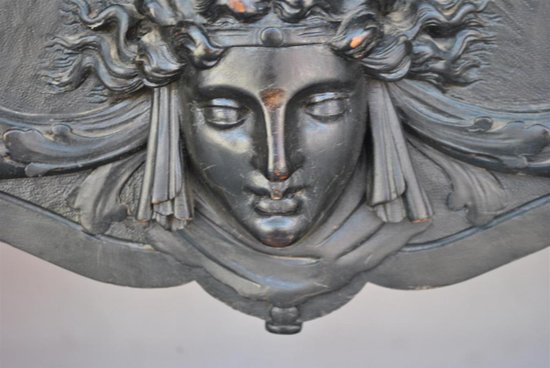 Important Cabinet Bois Noirci Style Renaissance Colonnes XIXème