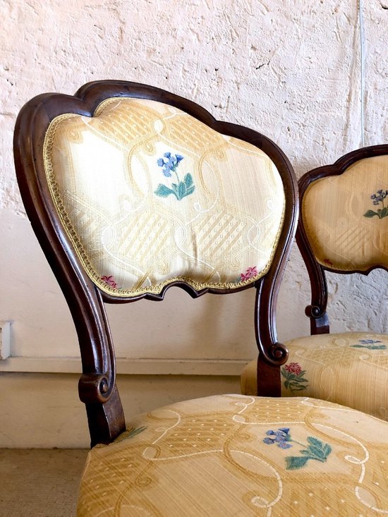 Coppia Di Sedie In Stile Luigi XV, XIX Secolo