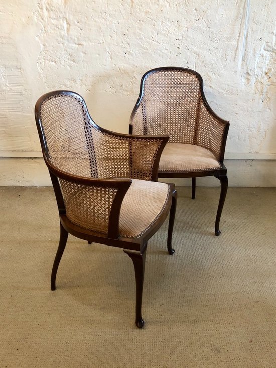 Paire De Fauteuils Regency. Angleterre, XIXe Siècle