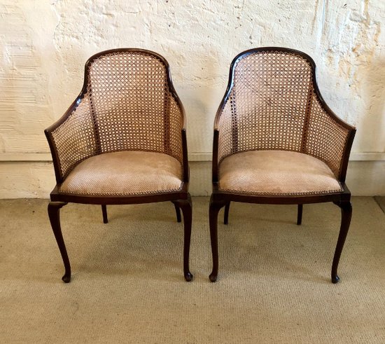 Paire De Fauteuils Regency. Angleterre, XIXe Siècle