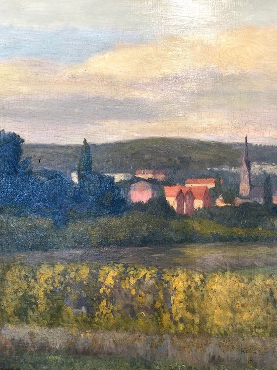 Öl auf Leinwand mit Landschaftsdarstellung, signiert Arango. Zwanzigstes Jahrhundert
