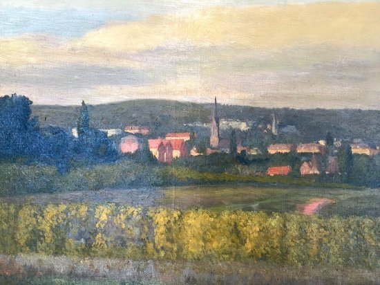 Öl auf Leinwand mit Landschaftsdarstellung, signiert Arango. Zwanzigstes Jahrhundert