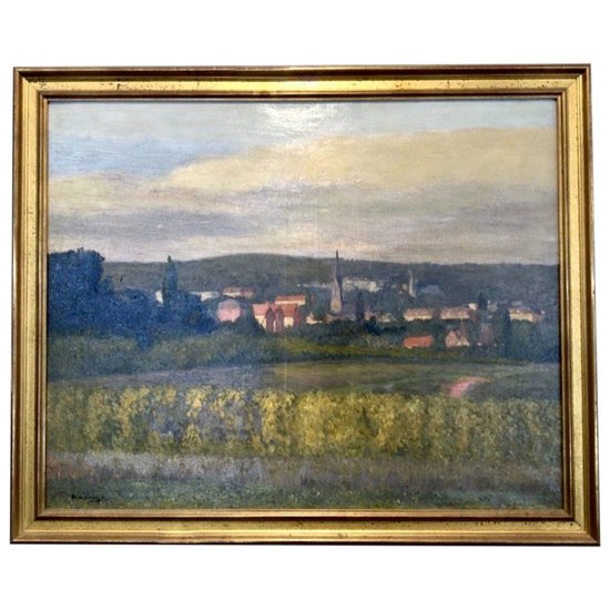 Öl auf Leinwand mit Landschaftsdarstellung, signiert Arango. Zwanzigstes Jahrhundert