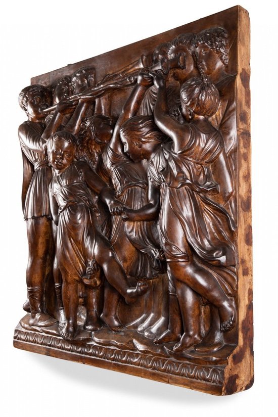 Intonaco dopo il primo pannello del coro di Luca Della Robbia per Santa Maria Novella a Firenze. Diciannovesimo esemplare