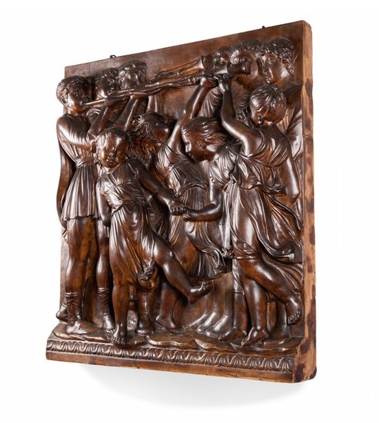 Intonaco dopo il primo pannello del coro di Luca Della Robbia per Santa Maria Novella a Firenze. Diciannovesimo esemplare
