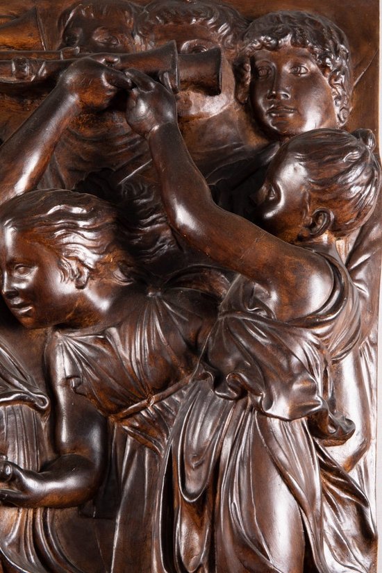 Intonaco dopo il primo pannello del coro di Luca Della Robbia per Santa Maria Novella a Firenze. Diciannovesimo esemplare