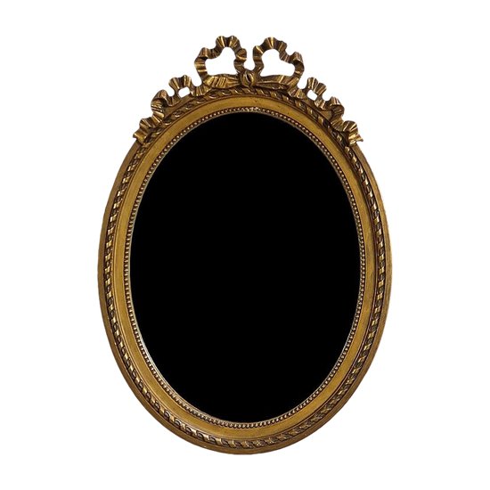 Oval mirror Louis XVI - Early XXth century