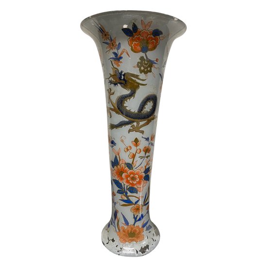 Arte Povera - Grand Vase En Verre Soufflé Epoque 18ème