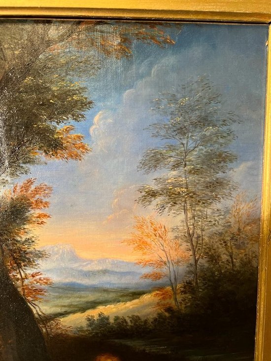 tableau Huile sur toile fin de 18e début du XIXe siècle