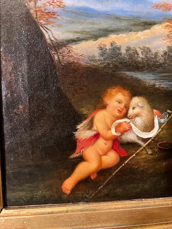 tableau Huile sur toile fin de 18e début du XIXe siècle