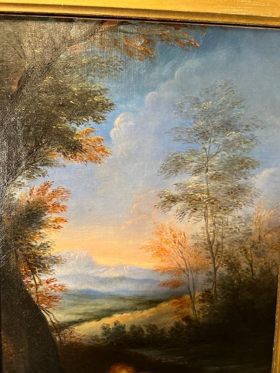 tableau Huile sur toile fin de 18e début du XIXe siècle