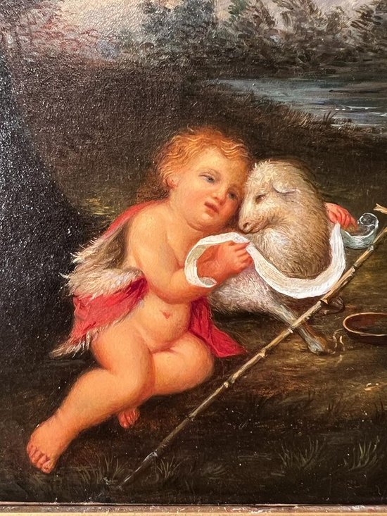 tableau Huile sur toile fin de 18e début du XIXe siècle