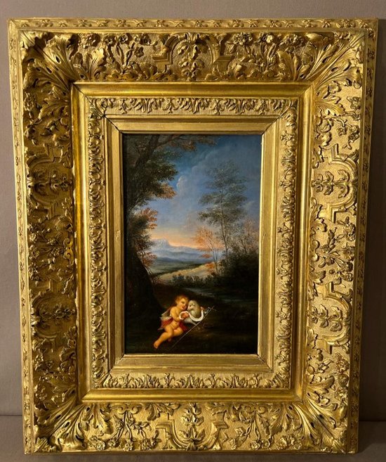 tableau Huile sur toile fin de 18e début du XIXe siècle