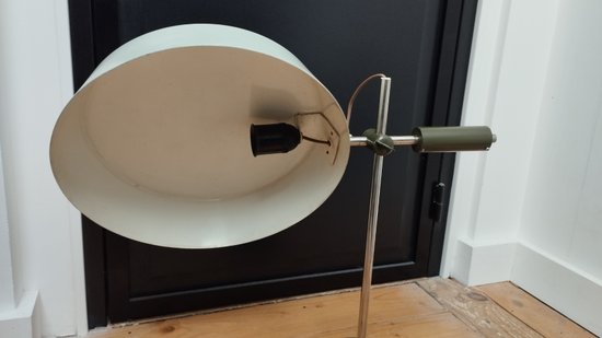 Lampe de bureau à système dans le gout Louis Kalff  circa 1960