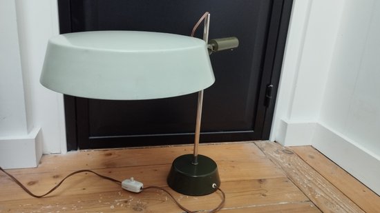 Lampe de bureau à système dans le gout Louis Kalff  circa 1960