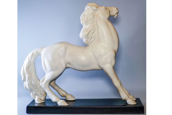 WHITE HORSE, LEMANCEAU ceramic