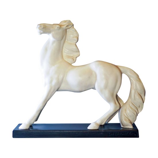 WHITE HORSE, LEMANCEAU ceramic