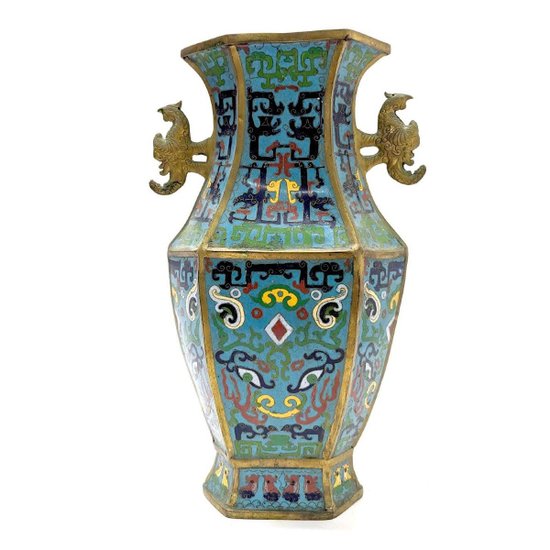 Pair Of Cloisonne Vases Late Nineteenth Time