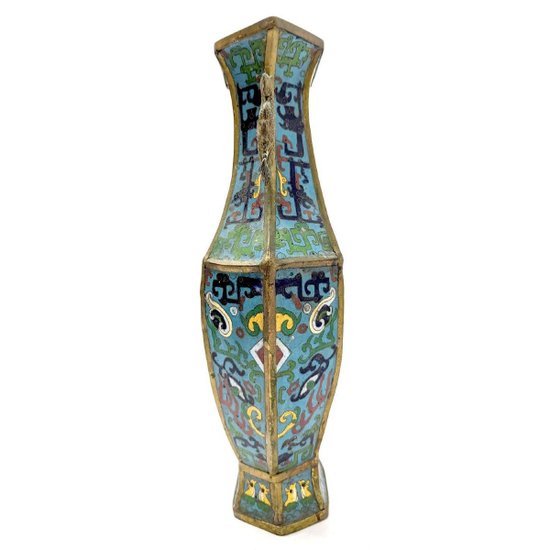 Pair Of Cloisonne Vases Late Nineteenth Time