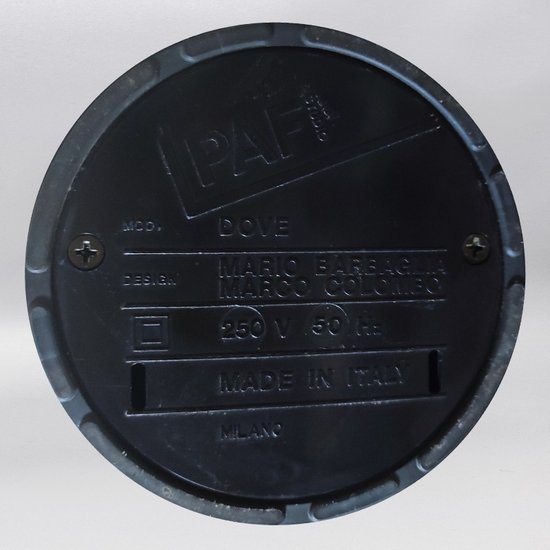 1980 "Dove" Tischlampe von Barbaglia & Colombo für PAF Studio. Hergestellt in Italien