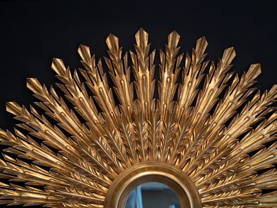Sun Mirror In Golden Wood, 20th Century