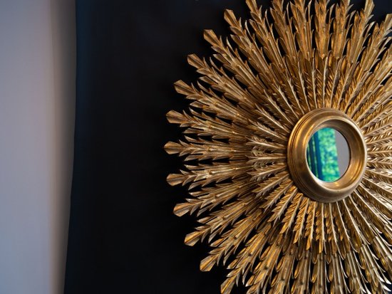 Sun Mirror In Golden Wood, 20th Century