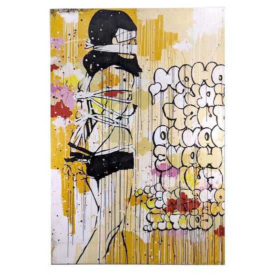"TILT" (NATO NEL 1973). Ragazze di Chongqinb. Dittico. Acrilico, vernice spray, pennarelli. 165 x 230 cm (per pannello).