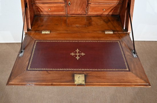 Bureau de Pente Vitrine in solid Acacia, Louis XVI style – 1st part of the 19th century