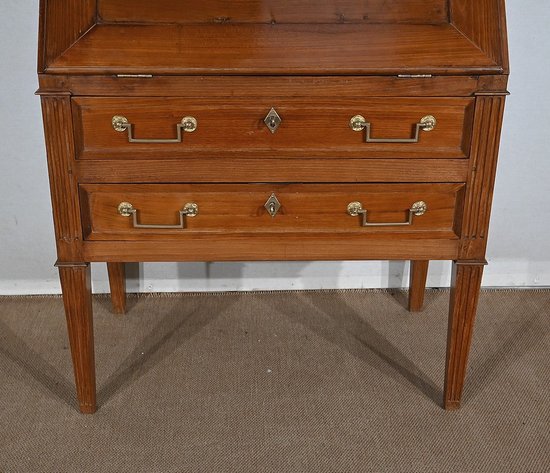 Bureau de Pente Vitrine in solid Acacia, Louis XVI style – 1st part of the 19th century