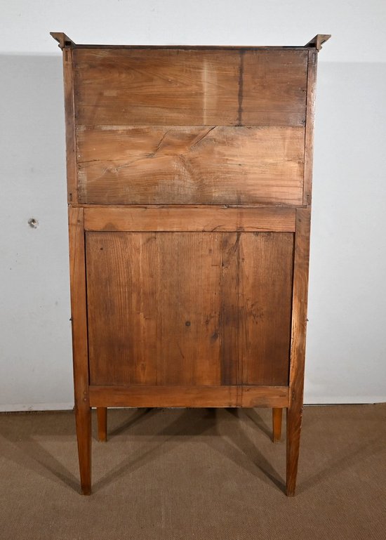 Bureau de Pente Vitrine in solid Acacia, Louis XVI style – 1st part of the 19th century