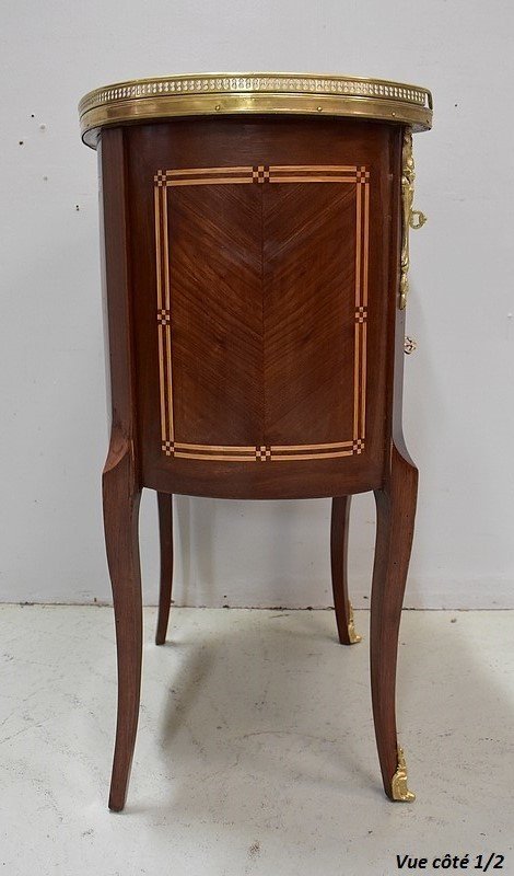 Petite Commode Chiffonnière en Acajou, style Transition Louis XV / Louis XVI – Fin XIXe