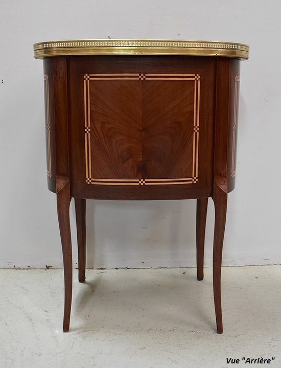 Petite Commode Chiffonnière en Acajou, style Transition Louis XV / Louis XVI – Fin XIXe