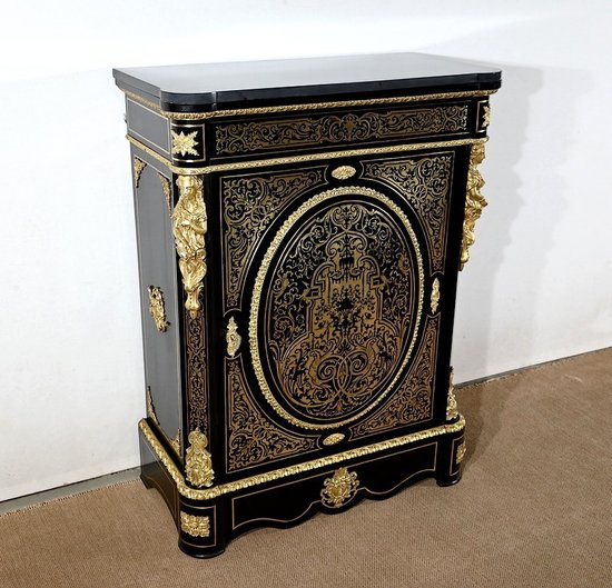 Meuble d’Appui en Poirier Noirci, époque Napoléon III – Milieu XIXe