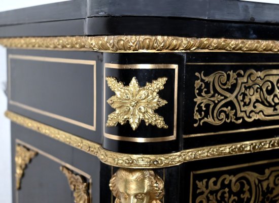 Meuble d’Appui en Poirier Noirci, époque Napoléon III – Milieu XIXe