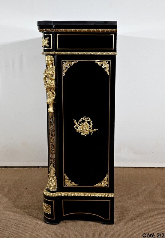 Meuble d’Appui en Poirier Noirci, époque Napoléon III – Milieu XIXe