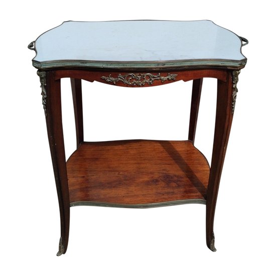 Tea Table - Mahogany - Marble - V. 1900