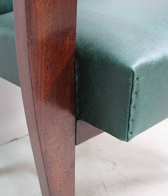 Pair of Bridge Armchairs, in Beech your Mahogany - 1940s