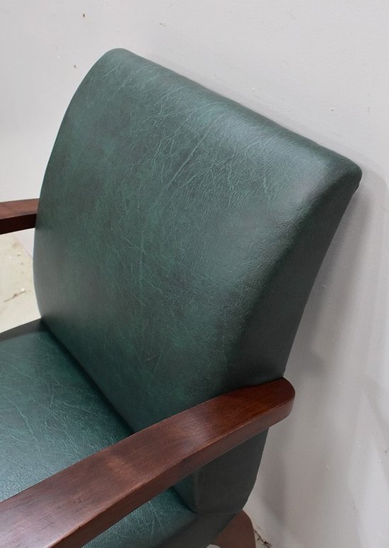 Pair of Bridge Armchairs, in Beech your Mahogany - 1940s