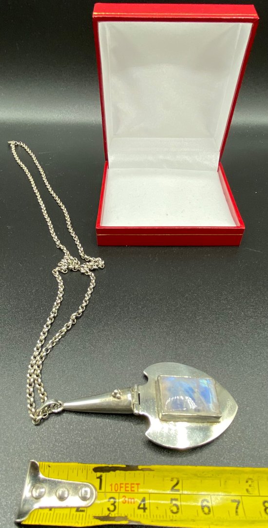 PENDENTE IN ARGENTO E LABRADORITE