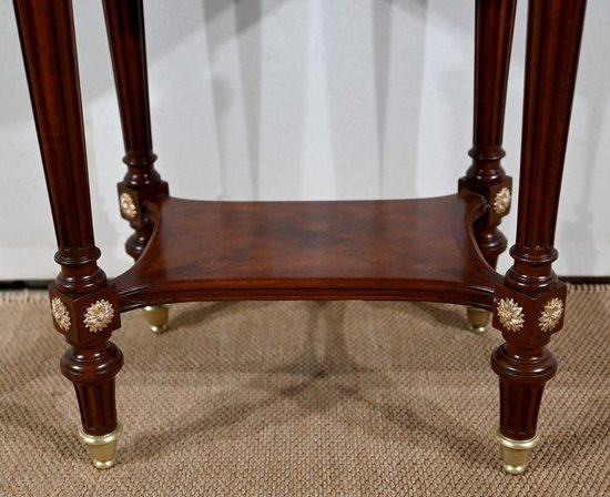 Table Tambour en Acajou, Maison Lalande, style Louis XVI – Fin XIXe