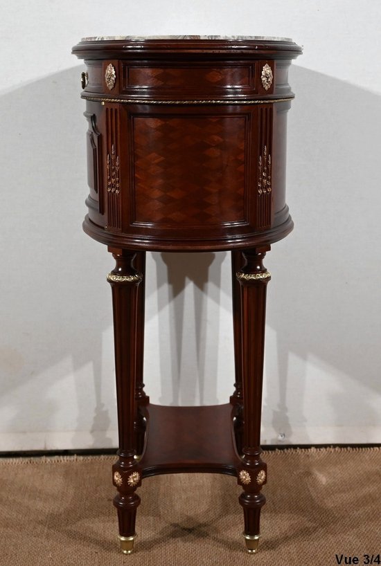Table Tambour en Acajou, Maison Lalande, style Louis XVI – Fin XIXe