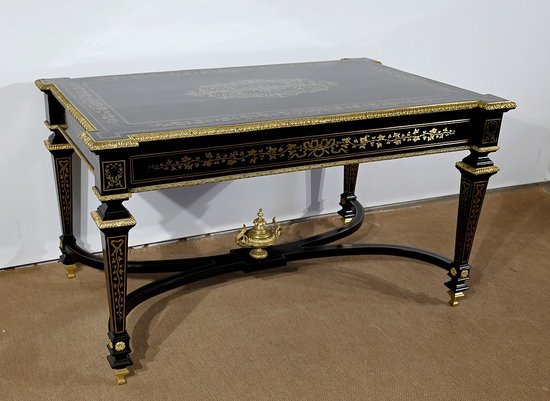 Wichtiges Präsidium, alle Gesichter in Blackened Poirier, Periode Napoleon III - Mitte des 19. Jahrhunderts