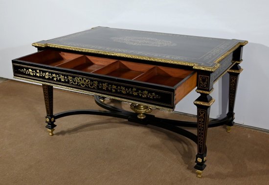 Wichtiges Präsidium, alle Gesichter in Blackened Poirier, Periode Napoleon III - Mitte des 19. Jahrhunderts