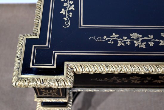Wichtiges Präsidium, alle Gesichter in Blackened Poirier, Periode Napoleon III - Mitte des 19. Jahrhunderts