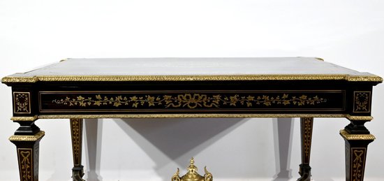 Wichtiges Präsidium, alle Gesichter in Blackened Poirier, Periode Napoleon III - Mitte des 19. Jahrhunderts