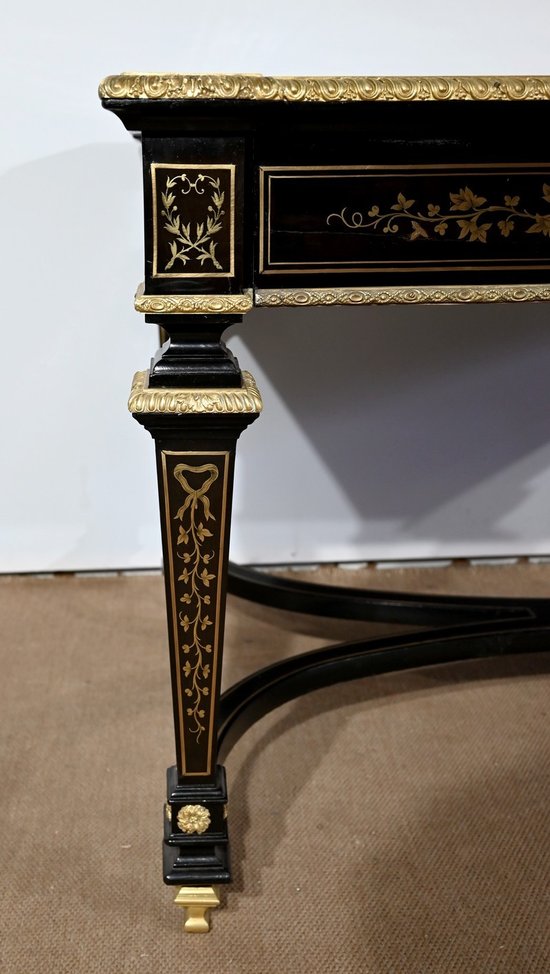 Wichtiges Präsidium, alle Gesichter in Blackened Poirier, Periode Napoleon III - Mitte des 19. Jahrhunderts